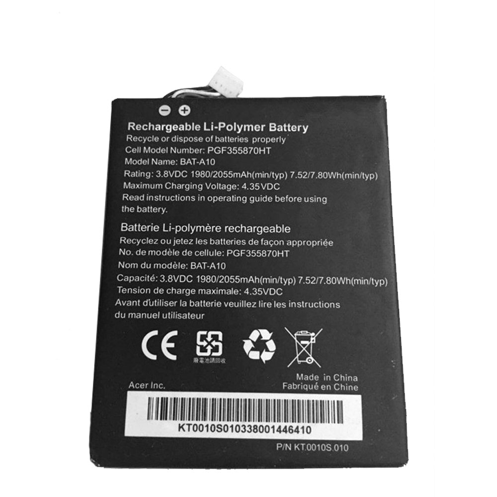 Batería para Iconia-Tab-B1-720-Tablet-Battery-(1ICP4/58/acer-BAT-A10
